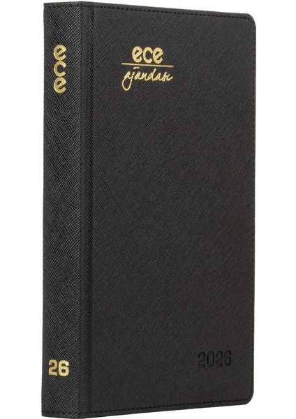 Ajandası Datça 2026 Siyah - Günlük Kareli Sert Kapak 14X20 fiyatları