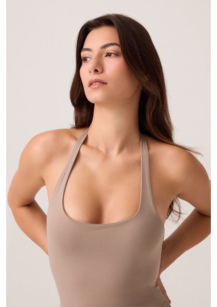 x Ece Vizon Halter Yaka Top Halter Tank