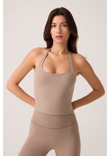 x Ece Vizon Halter Yaka Top Halter Tank