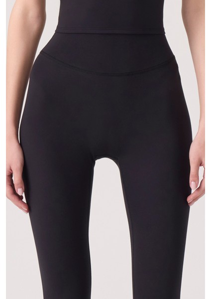 x Ece Siyah Yüksek Bel Spor Tayt Mono Leggings