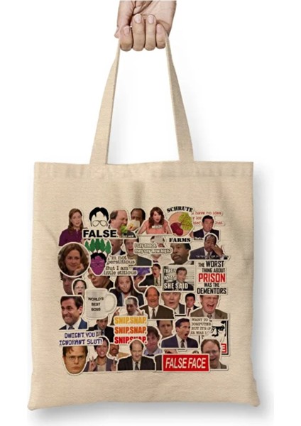 The Office That's What She Said Bez Çanta Uzun Saplı Alışveriş Çantası Plaj Çantası