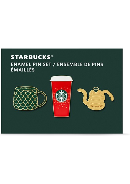 Starbucks® Pin Set - Yılbaşı Figürleri - 11174710