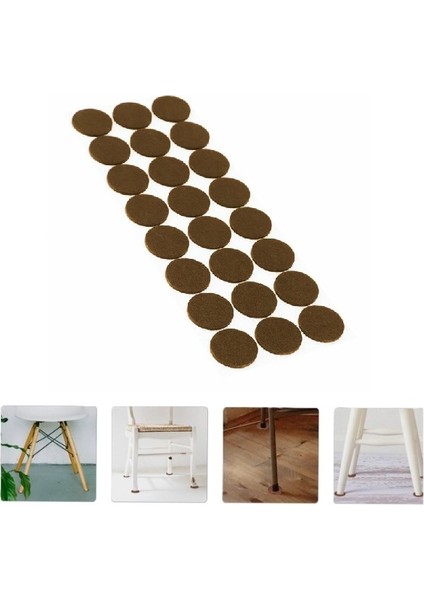 Yuvarlak Mobilya Koruyucu Keçe 24'lü Paket