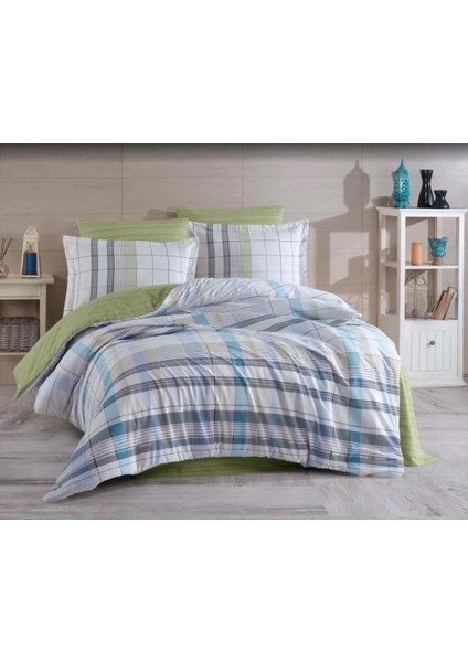 Hobby Çift Kişilik Ranforce Nevresim Takımı Vivaldi Turkuaz