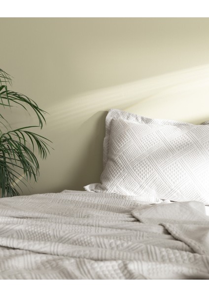 Triangle Tek Kişilik %100 Pamuk Yatak Örtüsü - Kırmızı - Lüks Koleksiyon fiyatları