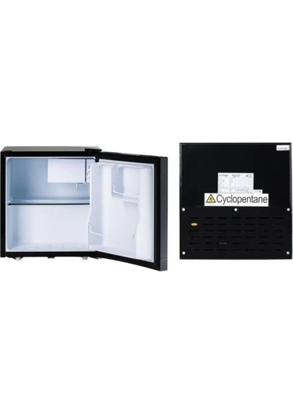 Karavan/tekne Buzdolabı 50 Litre 12V/24V - Tamperli Cam Kapak - Siyah fiyatları