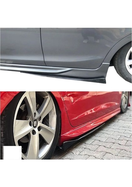 Renault Clio 4 2012-2019 Yan Marşpiyel Altı Lip Kulaklı Kısa 86 cm Piona Black Parlak Siyah 2li Set fiyatları