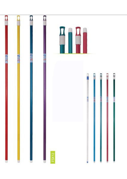 Extra Temizlik Sapı 120 cm Döner Başlı 1 Adet ROYALEKS-FSX12