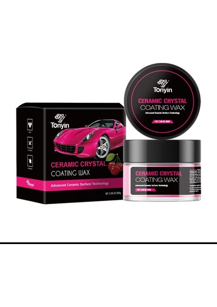 Ceramic Crystal Coating Wax Cherry – Tüm Renk Araçlara Uygun Seramik Parlatıcı Wax 200 gr