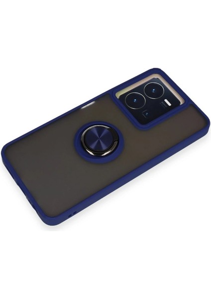 Vivo Y36 Kılıf Montreal Yüzüklü Silikon Kapak - Lacivert - MRS6945-7458 fırsatları