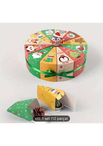 12'li Paket Noel Yılbaşı Hediye Kutuları fırsatları