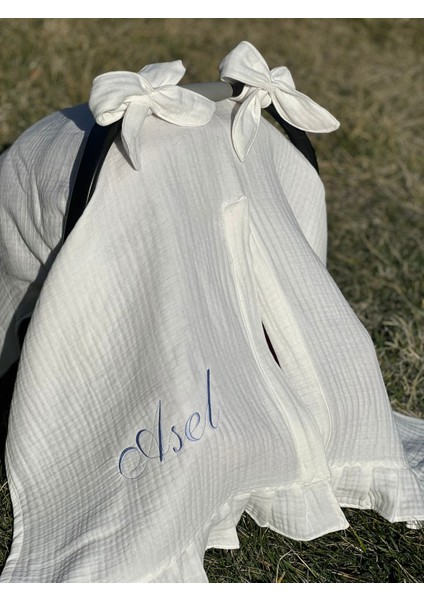 Isime Özel Nakışlı Dört Kat Müslin 9'lu Hastane Çıkış Seti indirimleri