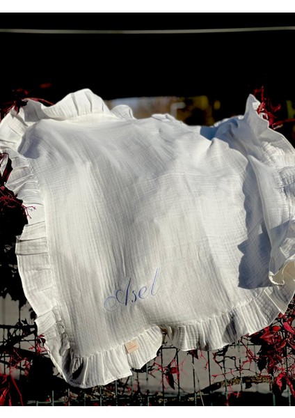 Isime Özel Nakışlı Dört Kat Müslin 9'lu Hastane Çıkış Seti