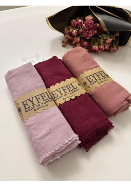 3'lü Bambu Kraş Şal