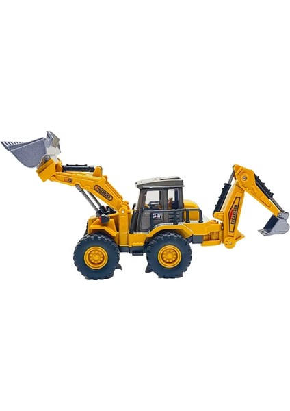 Oyuncak Metal Sürtmeli Iş Makinesı Çift Taraflı Kepçeli Buldozer Inşaat Aracı 32 cm fırsatları