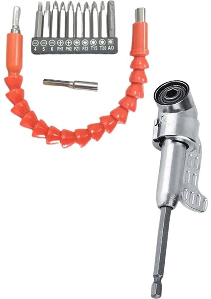 Köşe Vidalama Akrobat Seti & Köşe Vidalama Ucu 11 Parça Matkap Ucu Toplam 13 Parça