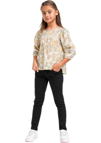 Mojo Unisex Çocuk Boru Paça Likralı Kot Pantolon 2276 Siyah indirimleri