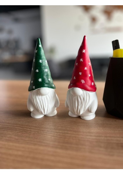 Noel Cüceleri 2'li Set Gnome Yer Cücesi Sevimli Yıl Başı Süsleri Dekoratif Obje El Boyaması 15CM fiyatları