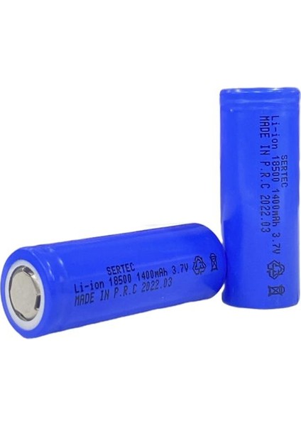 3.7V Li-Ion 18500 1500 Mah 1c Şarjlı Pil