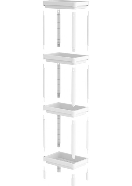 Rosie 4 Raflı Çok Amaçlı Banyo & Mutfak Düzenleyici Raf modelleri