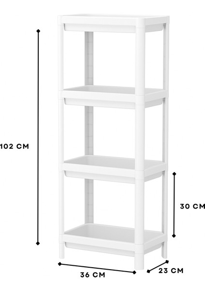 Rosie 4 Raflı Çok Amaçlı Banyo & Mutfak Düzenleyici Raf fırsatları