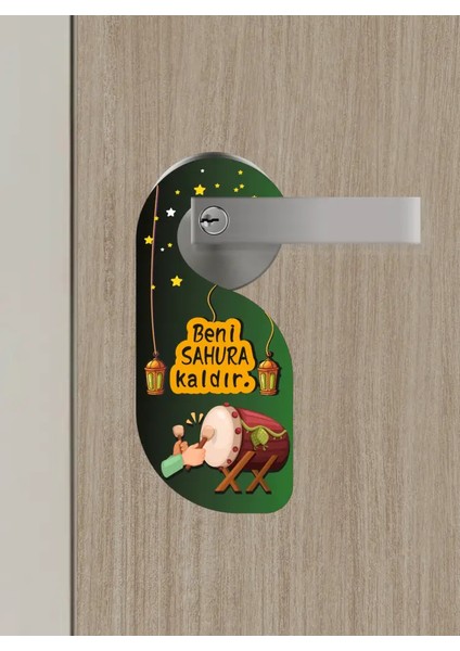 Beni Sahura Kaldır Kapı Askısı Kapı Uyarı Levhası
