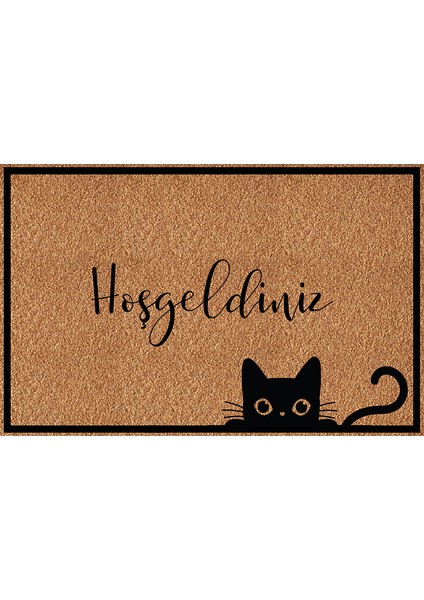 Dekoratif , Eğlenceli Dijital Baskı Kapı Önü Paspası - Paspas