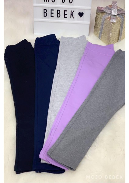 Kız Çocuk 5-14 Yaş Pamuklu Tayt Gri modelleri