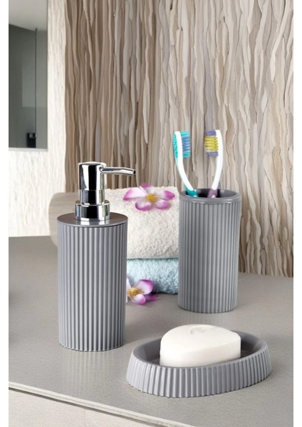 Home Antrasit Renk 5’li Banyo Seti – Dayanıklı ve Kullanışlı fiyatları