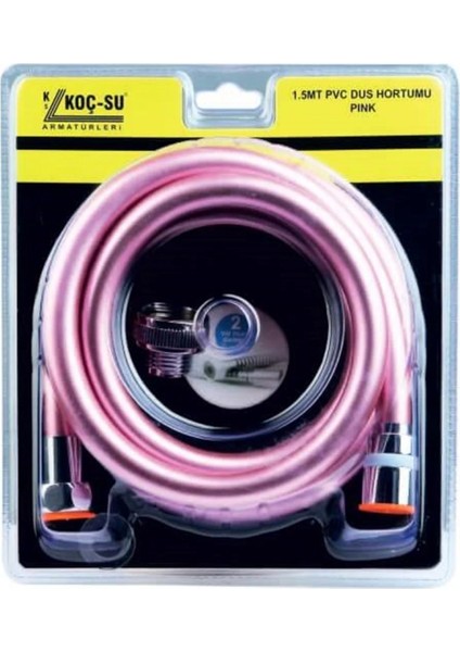 Paslanmaz Krom Kaplama Duş Hortumu – Renkli ve Estetik