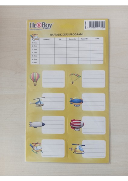 Herboy Etiket – Paket Içi 3 Tabaka, 4’lü Pratik Set ile Düzeni Yakala