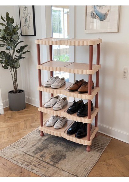 Home Fonksiyonel 5 Katlı Ayakkabı Rafı – Ev ve Ofis Kullanımı Için