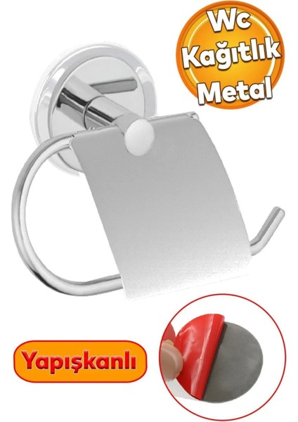 Paslanmaz Metal Rulo Kağıtlık | Suya Dayanıklı Banyo Aparatı