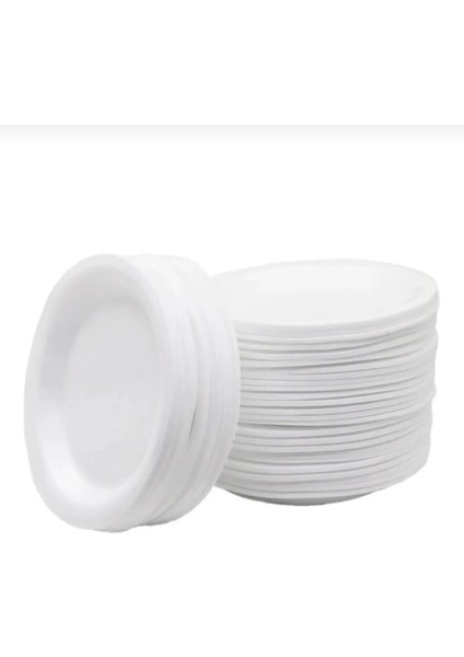 100’LÜ 20 cm Köpük Tabak – Hafif ve Dayanıklı Kullanım