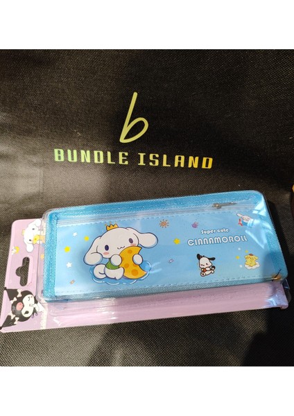 Sanrio Çocuk Kalem Kutusu Iki Bölmeli Kuromi Figürlü