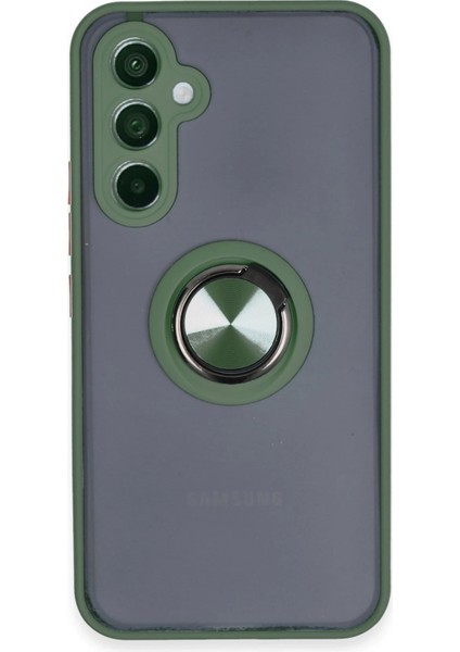 Xmpdby Newface Samsung Galaxy A54 5g Kılıf Montreal Yüzüklü Silikon Kapak - Yeşil