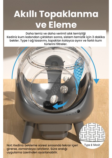 Akıllı Otomatik Kedi Tuvaleti – 50L, Uv Temizleme, Akıllı Sensörlü,kompakt Tasarım fırsatları