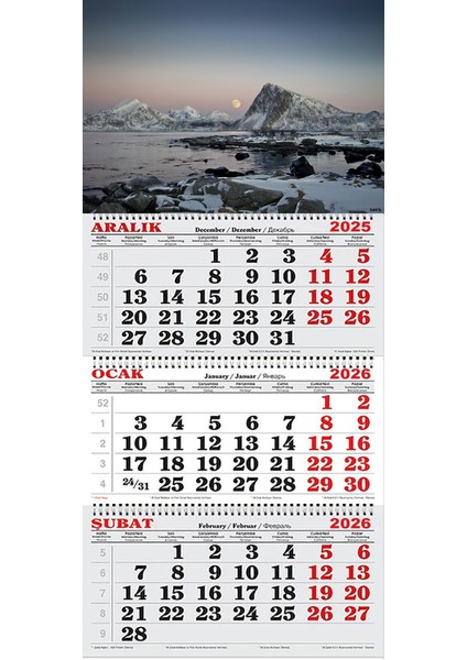 2026 Yılı Gemici Takvimi- Arktik Okyanusu