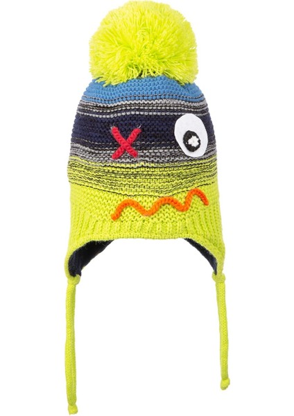 Erkek Çocuk 0-18 Ay Polar Astarlı Ponponlu Bere Sarı fiyatları