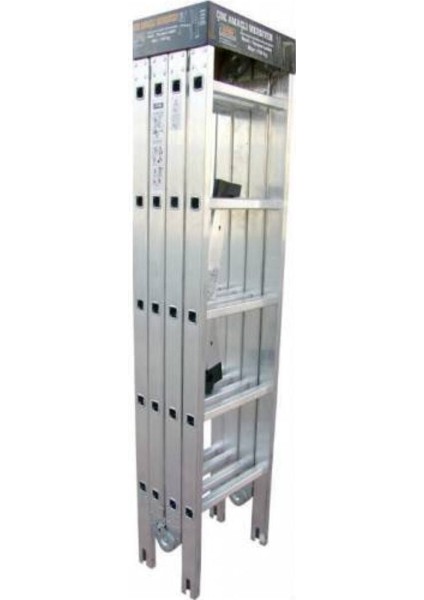 20 Basamaklı Alüminyum Akrobat Orijinal Marka Merdiven 5,75 Metre 4x5 Kırmalı