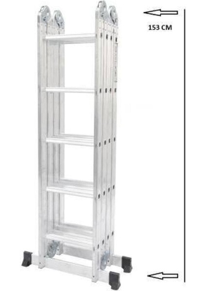 20 Basamaklı Alüminyum Akrobat Orijinal Marka Merdiven 5,75 Metre 4x5 Kırmalı modelleri