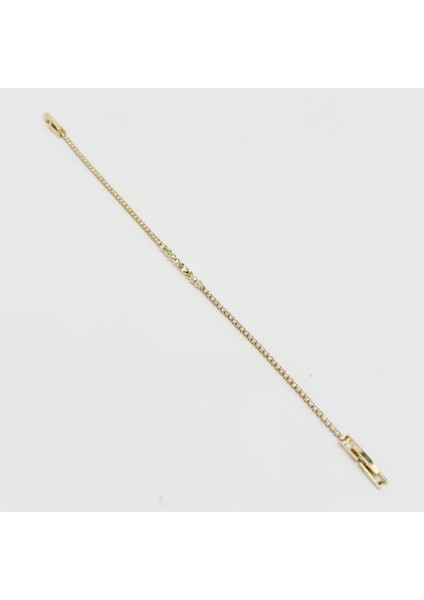 Altın Renk Boncuk Model Ince Suyolu Kadın Bileklik