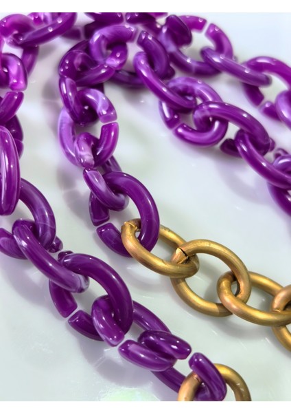 ® Gözlük Zinciri Kadın Menekşe Moru Akrilik Serisi fiyatları