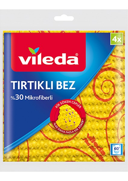 3 Adet %30 Mikrofiber Novolon Temizlik Bezi 4'lü