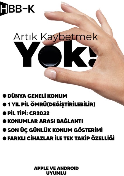 Plus Tag Ios & Android Uyumlu Airtag Akıllı Gps Takip Cihazı (4'lü Paket)