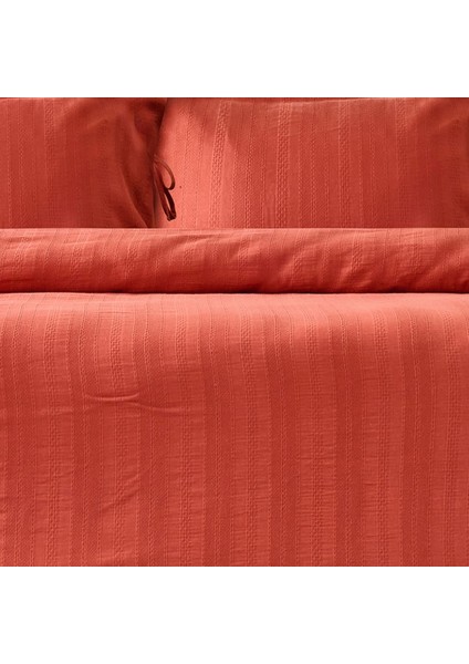 Soft Armürlü Çift Kişilik Nevresim Takımı - Kiremit fiyatları