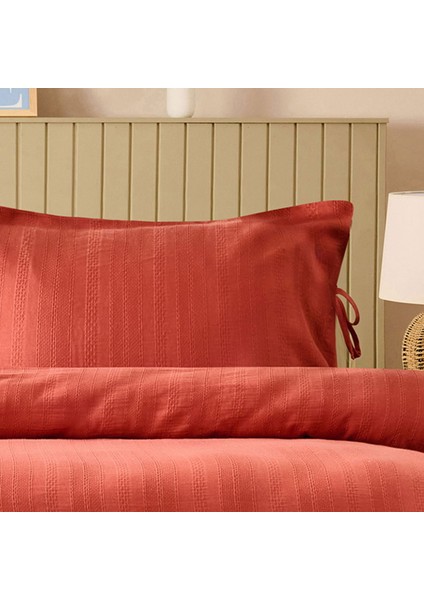 Soft Armürlü Çift Kişilik Nevresim Takımı - Kiremit modelleri