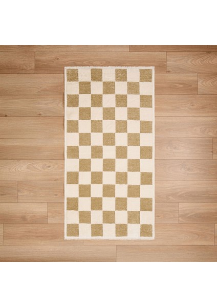 Soft Skard Dekoratif Halı - Bej - 80X150 cm