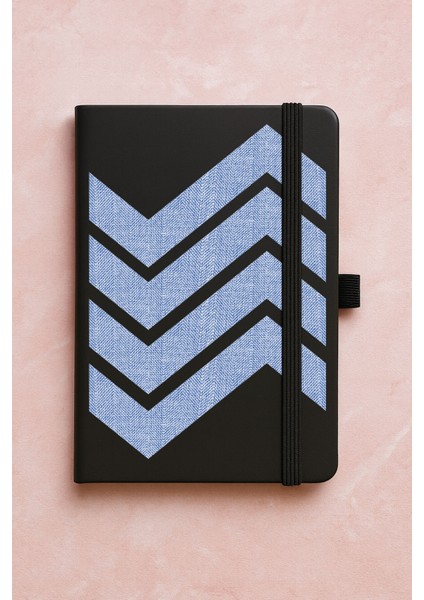 Promosyon Tarihsiz Premium Termo Defter Desenli 192 Yaprak - Chevrons