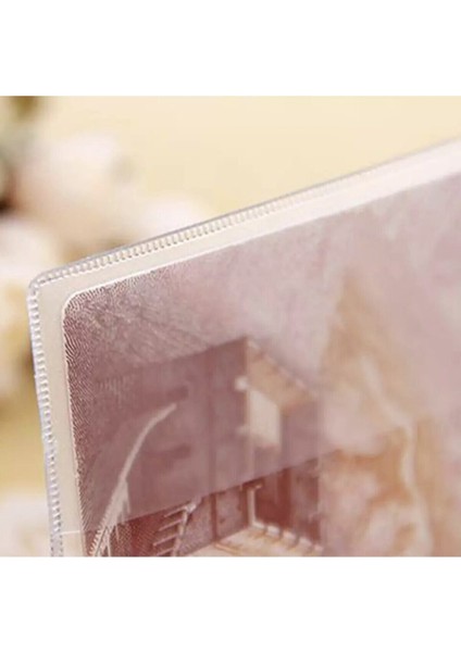 Şeffaf Pasaport Kılıfı Kalın Mikron Kart Bölmeli Desenli Pasaport Kabı - Bıragma indirimleri